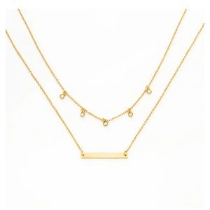 Layered Gem Necklace